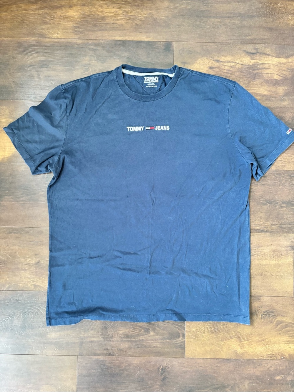 Tommy Hilfiger Navy Short Sleeve Logo Tee‎
